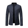 thumbnail image 1 of LYXSSBYX Winter Jackets for Men Clearance Men's Autumn Fashion Casual Suit Button Decorative Suit Coat, 1 of 4
