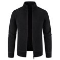 thumbnail image 1 of LYXSSBYX Winter Jackets for Men Clearance Men's Fashion Autumn and Winter Stand Collar Sweater Casual Fleece Jacket, 1 of 4