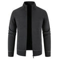 thumbnail image 1 of LYXSSBYX Winter Jackets for Men Clearance Men's Fashion Autumn and Winter Stand Collar Sweater Casual Fleece Jacket, 1 of 4