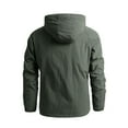 thumbnail image 1 of LYXSSBYX Winter Jackets for Men Clearance Men's Thin Jacket Casual Sports Windbreaker Hooded Jacket, 1 of 7