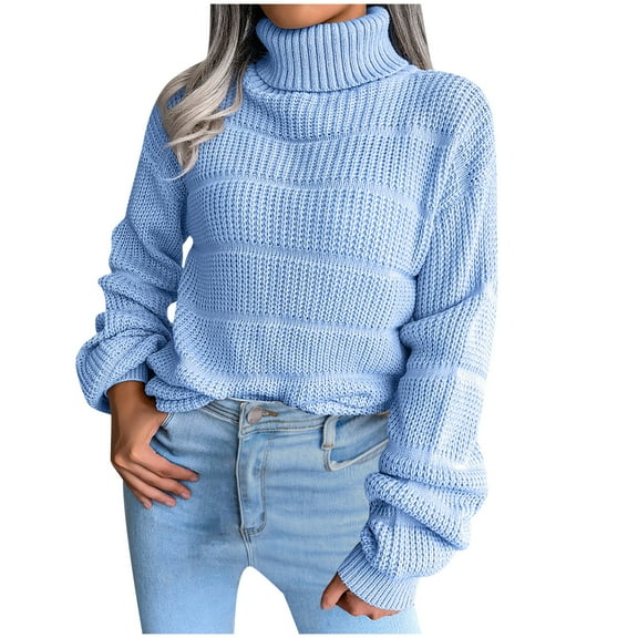 LYXSSBYX Women Fall Sweaters Dress for Women 2022 Hot Sale Clearance Women Fashion Casual Long Sleeve Hollow Out Base Knitted Sweater