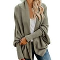 thumbnail image 1 of LYXSSBYX Women Long Sleeve Shacket Jacket Fashion Women Long Sleeve Solid Cardigan Autumn Casual Coat Blouse Top, 1 of 8