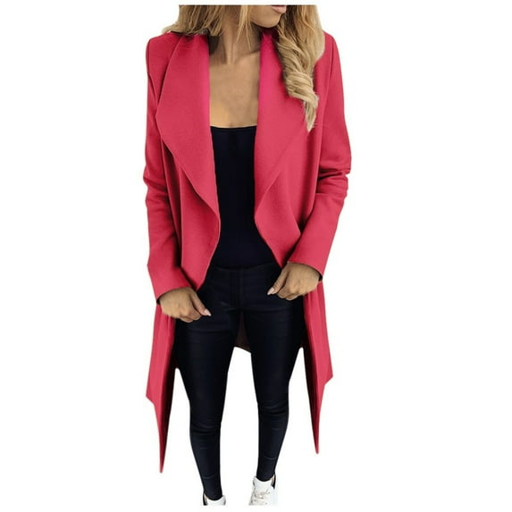 LYXSSBYX Women Long Sleeve Shacket Jacket Hot Sale Clearance Fashion Womens Warm Faux Coat Cardigan Winter Solid Long Sleeve Outerwear