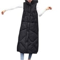 thumbnail image 1 of LYXSSBYX Women Long Sleeve Shacket Jacket Hot Sale Clearance Winter Coat Fashion Woman Lengthened and Thickened Medium Length Down Cotton Jacket, 1 of 9