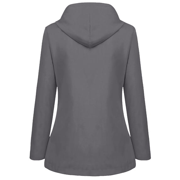 LYXSSBYX Women Long Sleeve Shacket Jacket Hot Sale Clearance Women’s Solid Rain Jacket Outdoor Jackets Waterproof Hooded Raincoat Windproof