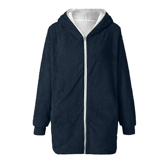 LYXSSBYX Women Long Sleeve Shacket Jacket Hot Sale Clearance Womens Solid Oversized Zip Down Hooded Coat Cardigans Outwear with Pocket