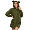 thumbnail image 1 of LYXSSBYX Women Long Sleeve Tops Hot Sale Clearance Women's Fashion Top Socket Leopard Print Winter Thirt Comfortable Long Sleeve Coat, 1 of 1
