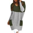 thumbnail image 1 of LYXSSBYX Women Long Sleeve Tops Hot Sale Clearance Womens Sexy Causal Long Sleeve Sweater Sweatshirt Baggy V Neck Knitted Jumper, 1 of 3