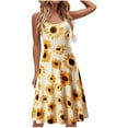 thumbnail image 1 of LYXSSBYX Women Strapless Dress Sexy Tube Strapless Floral Printing Sleeveless Tight Skirt Dress, 1 of 5