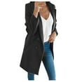 thumbnail image 1 of LYXSSBYX Womens Blazers for Work Casual Fashion Womens Warm Faux Coat Cardigan Winter Solid Long Sleeve Outerwear, 1 of 7