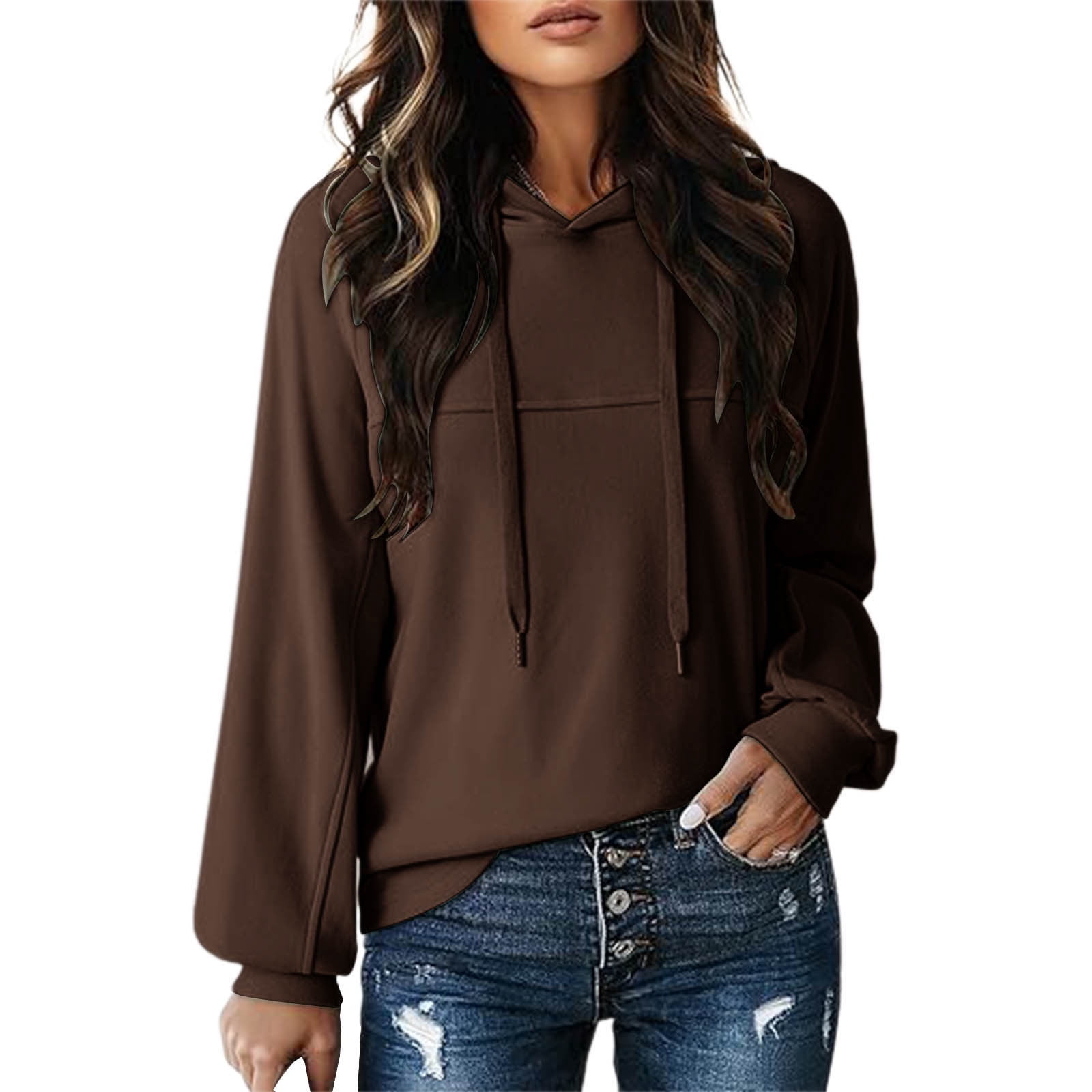 Womens Fashion Hoodies Sweatshirts Women's Fashion Sportswear Hooded 2025 and Winter Clothing Long Sleeved Hooded Sweatshirt Sweatshirt