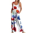 thumbnail image 1 of LYXSSBYX Womens Jumpsuits and Rompers Clearance Womens Fashion Summer Casual Sleeveless Suspender Jumpsuit, 1 of 5