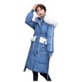 thumbnail image 1 of LYXSSBYX Womens Long Sleeve Dress Hot Sale Clearance Women Winter Long Sleeve Hooded Padded Coat Outerwear, 1 of 9