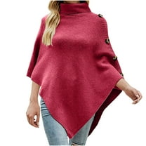 LYXSSBYX Womens Long Sleeve Dress Hot Sale Womens Tops 2022 New Fashion Autumn Winter Solid Shawl Button Cloak Lapel-Neck Knitting Coat Tops