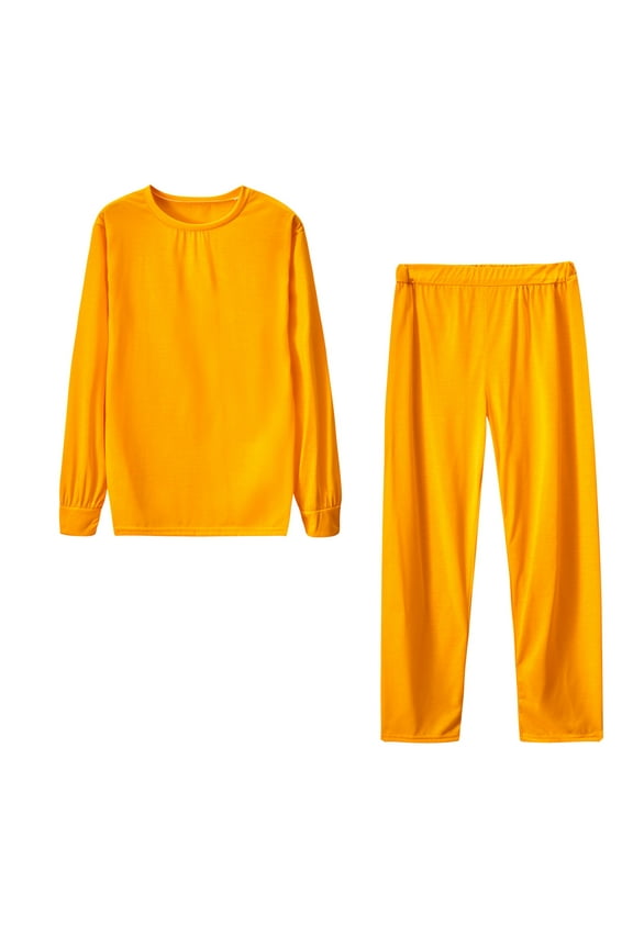 Womens Pajama Sets Women's Round Neck Long Sleeve Pants Sports Set