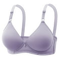 thumbnail image 1 of LYXSSBYX Womens Plus Size Woman's Solid Color Comfortable Hollow out Perspective Bra Underwear No Rims, 1 of 8