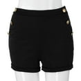 thumbnail image 1 of LYXSSBYX Womens Shorts Clearance Women Casual Plus Size Zipper Elastic Band Hot Pants Lady Summer Shorts Trouser, 1 of 1