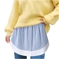 thumbnail image 1 of LYXSSBYX Womens Skirts and Dresses Clearance Women's Layered Tiered Sheer Stripe Printing Extender Half Slip Plus Size Skirt, 1 of 9