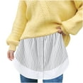 thumbnail image 1 of LYXSSBYX Womens Skirts and Dresses Clearance Women's Layered Tiered Sheer Stripe Printing Extender Half Slip Plus Size Skirt, 1 of 9