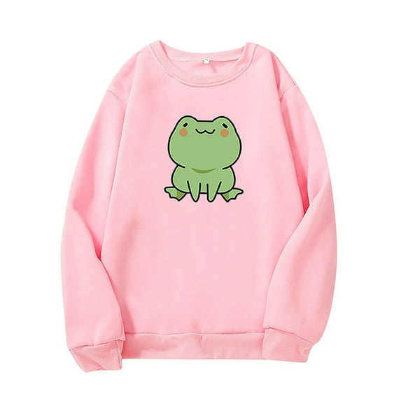 LYXSSBYX Womens Sweatshirts Clearance under 10.00 Women's Fashion Long Sleeve Cute Printed Sweatershirt Loosen Blouse Tops