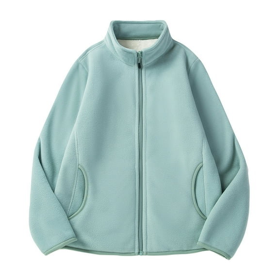 LYXSSBYX Womens Winter Coats Men's and Women's Double-sided Fleece Jacket Women's Thickened Fleece Sweater Winter Warm Jacket Lnterior Pocket