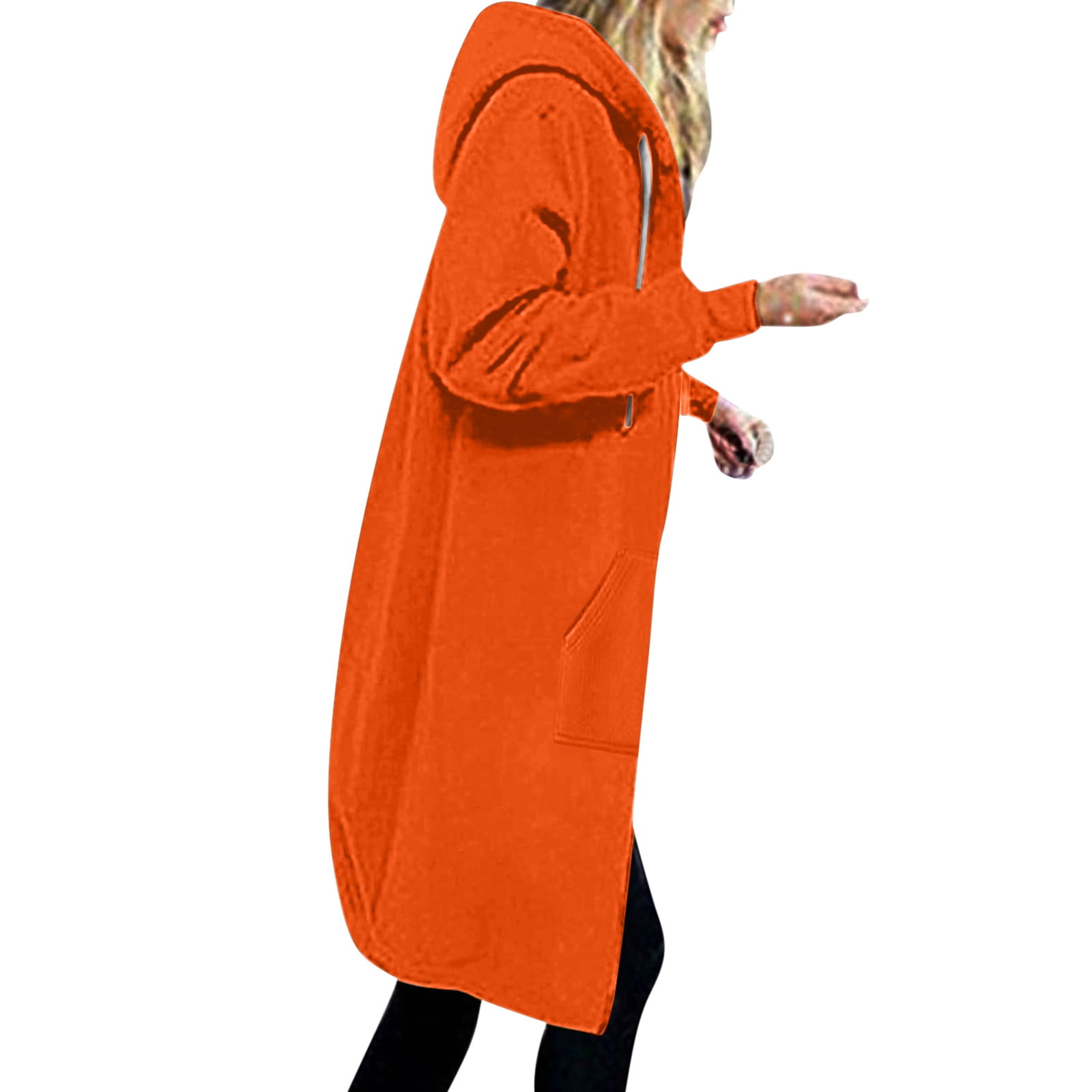 🔥 Winter Women's Mid-length Padded Jacket Warm Solid Color Hooded Jacket main image 0