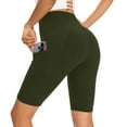 thumbnail image 1 of LYXSSBYX Womens Yoga Shorts with Pockets Clearance Women's Sport Leggings High Waisted Yoga Workout Exercise For Casual Pocket Summer, 1 of 7