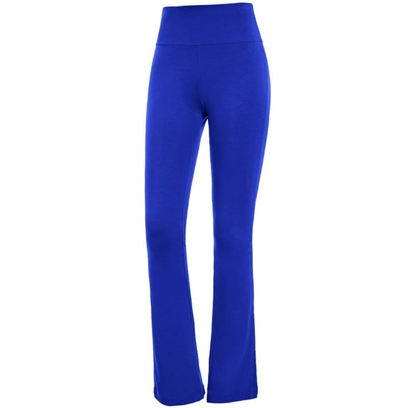 LYXSSBYX Yoga Leggings for WomensWomen Fashion Solid Color High Waisted Fitting Boot Cut Yoga Full Length Pants