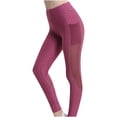thumbnail image 1 of LYXSSBYX Yoga Leggings for WomensWomen Ribbed Crop Tank High Waist Shorts Yoga Outfits Sets Pans Casual Solid Mesh Stitching Bubble, 1 of 9