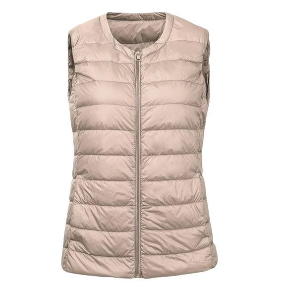 LYXSSBYX Zipper Hoodies for Women Plus Size Women's Light Down Jacket Women's Large Size Slim Short Winter Waistcoat Lnternal Zip