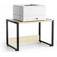 thumbnail image 1 of LYYHTY Combinable Printer Stand with Storage for Desk, Desktop Printer Shelf for Home/Office Organizer, Heavy Duty Printer Riser Under Desk for Fax Machine Copier Scanner (Oak), 1 of 9