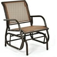 thumbnail image 1 of LYYHTY Patio Swing Glider Chair Rocking Chair with Study Metal Frame, Outdoor Glider Chair for Garden Porch Backyard Poolside Lawn, 1 of 7