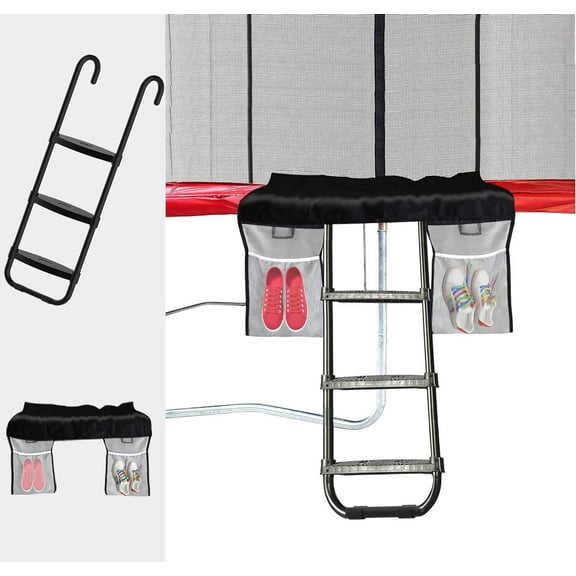 LYYHTY Universal 3-step Trampoline Ladder Easy to Assemble Home Trampoline Ladder Compatible with Multiple Specifications Trampoline Safety Ladder Universal 3-step Trampoline Ladder