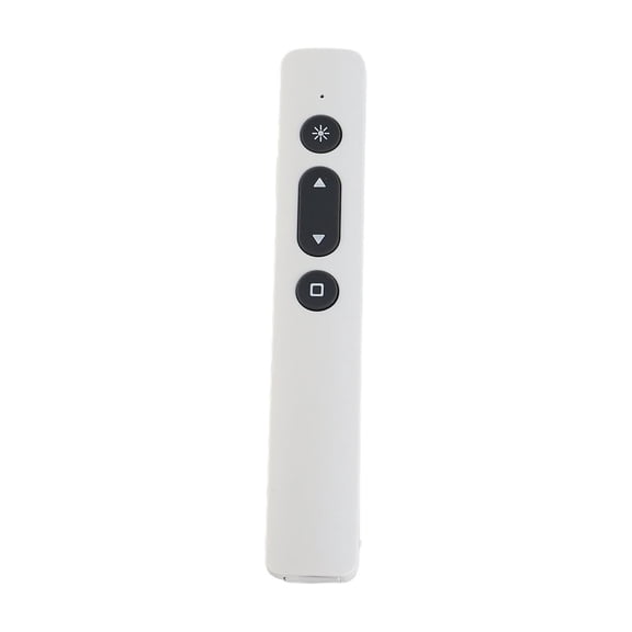 LZ-B1 Wireless Presenter Remote Rechargeable USB Presentation Clicker 2.4GZ Slide Advancer for Computer Laptop, White (5.12 inches / 130 mm)