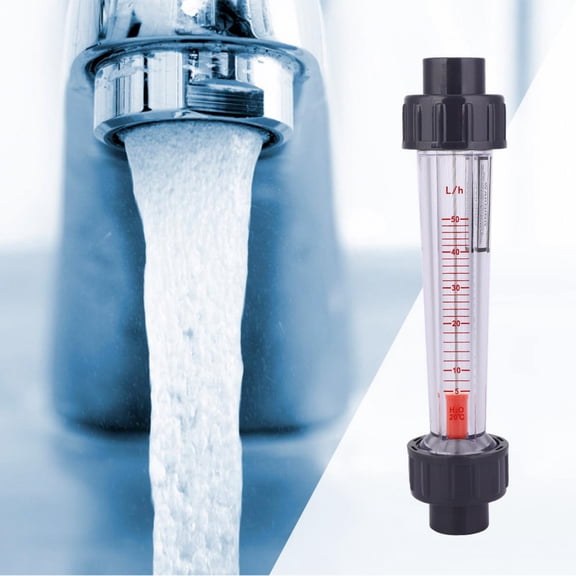 LZB-15D Plastic Liquid Flowmeter Gauge with Acrylic Panel, Acid & Alkali Resistant, 4-60, 0.6MPa, Multiple Flow Ranges Available