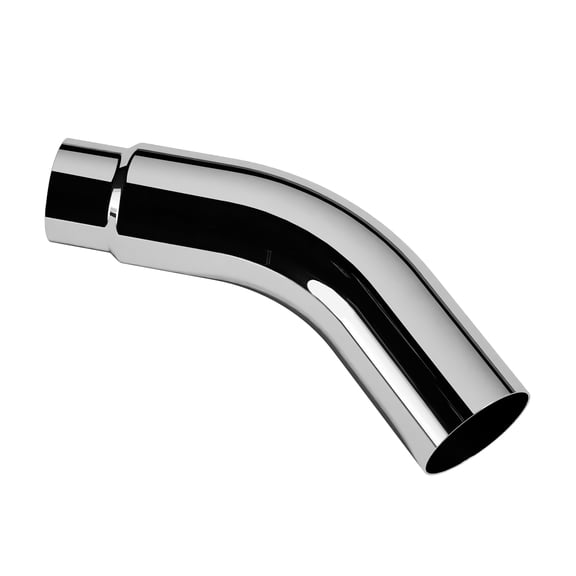 LZBEITEM Diesel Exhaust Elbow Tip with Clamp, 5" Inlet 6" Outlet 23.00" Long, Elbow Side Exhaust Pipe Tip, Heavy-Duty Steel Chromed Turndown Exhaust Tip for Pickup Trucks Cars