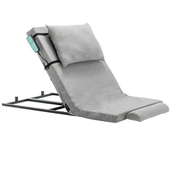 LZBEITEM Electric Adjustable Backrest Bed Motorized Lifting Bed Backrest with Foam Mattress, Remote, Head Incline & Pillow for Pregnant Women, Elderly, and Patients