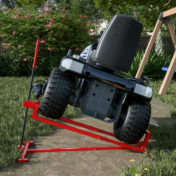 LZBEITEM Lawn Mower Lift Jack - 882 lbs Capacity for Tractors and Zero Turn Lawn Mowers Red
