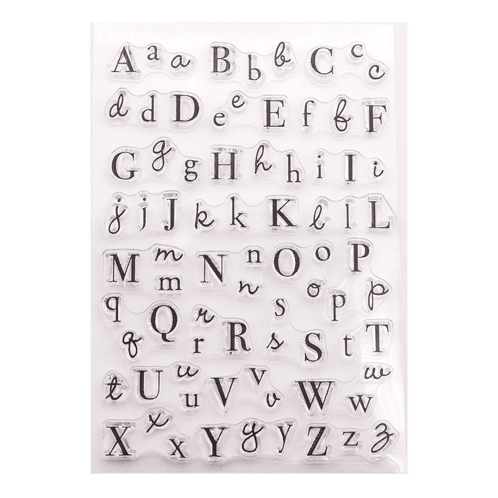 LZBRDY 4.1 by 6.1 Inch 26 Alphabet Letters Clear Rubber Stamps for Card ...