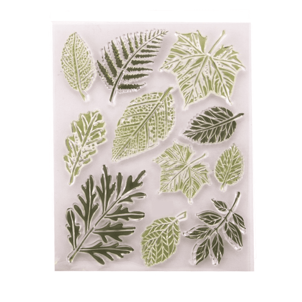LZBRDY 5.5 by 7.1 Inches Tree Leaves Decoration Clear Rubber Stamps for ...