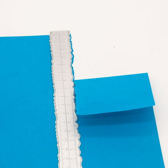 LZBRDY Irregular Edges Ruler Design with Measurements Embossing Cutting Dies for Card Making Scrapbooking Background Decors Craft Die Cuts