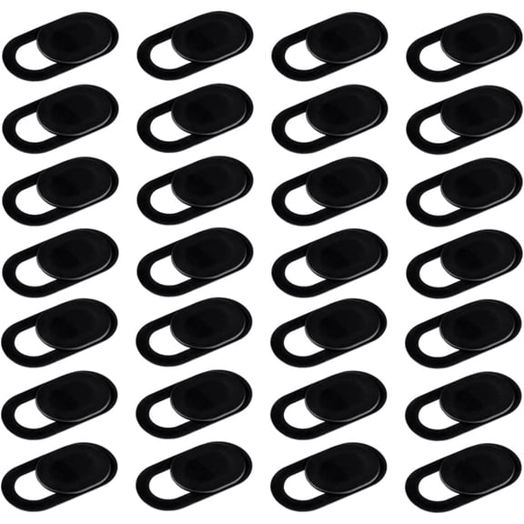 LZCKDPX 50 Pieces Webcam Cover Slider, 0.027-Inch Ultra Thin Web Camera Protective Privacy Covering Slide Stickers for Computer, Laptop, MacBook Pro/Air, iPhone, Tablet, PC, iPad, iMac,Black