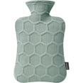 thumbnail image 1 of LZCKDPX Hot Water Bottle with Cover,Hot Water Bag for Pain Relief 2Liter,Heating Pad,Hand Warmer,Warming Bed.Classic.BPA Free,Close-Match(Green), 1 of 6