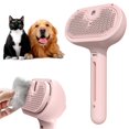 thumbnail image 1 of LZCKDPX Pet Spray Hair Removal Comb, 3 in 1 Cat Steam Brush, Pet for Dog Long Short Haired, Spray Hair Removal Comb for Small Animals Shedding Grooming (Green),Pink, 1 of 9