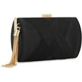 thumbnail image 1 of LZCKDPX Womens Evening Clutch Bag Designer Evening Handbag Hand Bag,Lady Party Wedding Clutch Purse,Black-elegant Tassel, 1 of 7