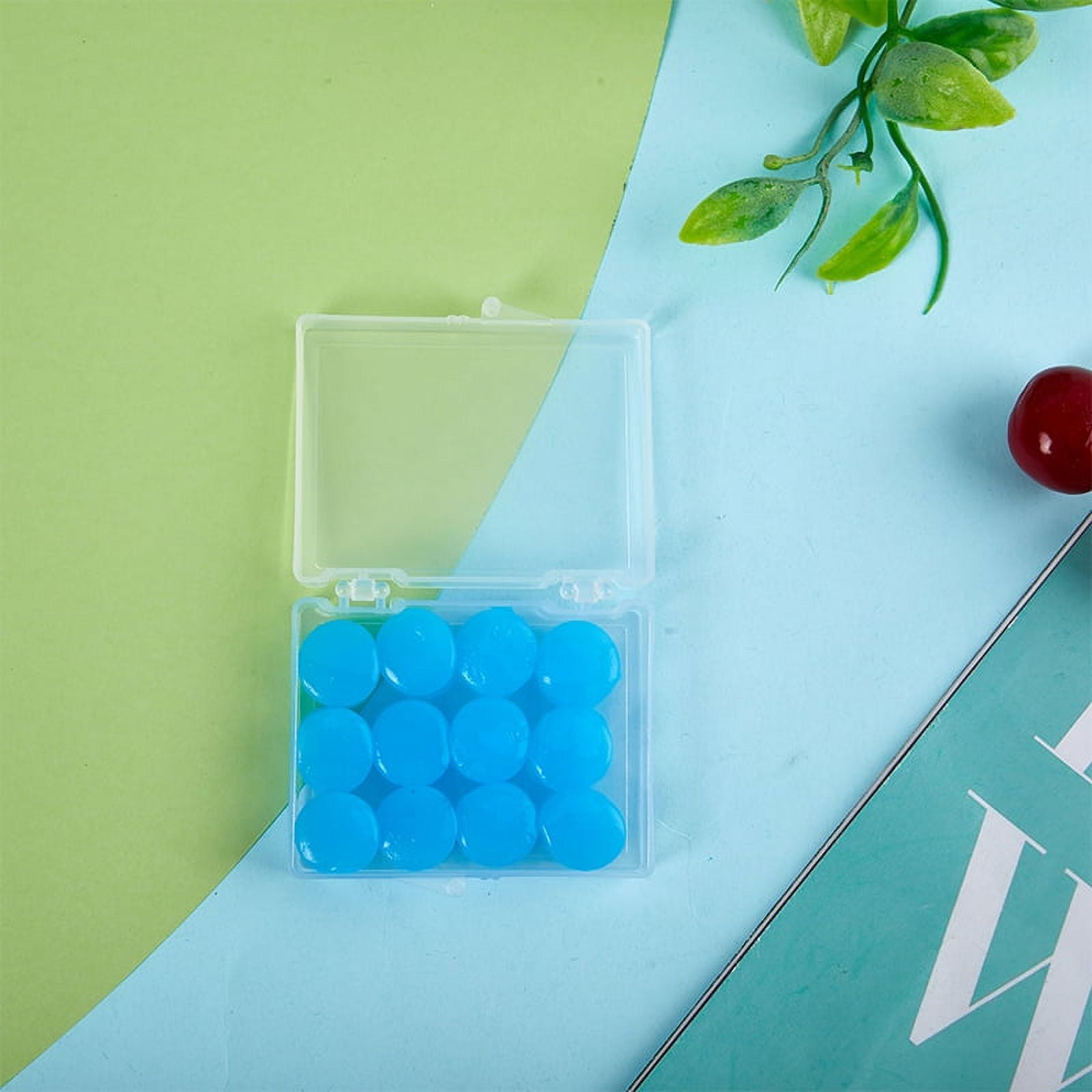 LZDXD 12PCS Silicone Ear Plug Reusable Silicone Wax Earplugs Swimming