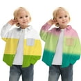 thumbnail image 1 of LZHGirlshop Boy Long Sleeve Dress Shirts for Teens, Toddler Kids Color Block Stand Collared with Pocket Button Down Uniform Shirt,A,18-24M, 1 of 6