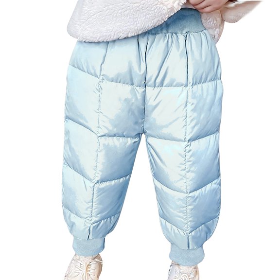 LZHGirlshop Toddler Baby Boys Girls Trousers Cold Can Open Crotch Waist Protection Pants Kids High Waist Solid Color with Pocket Cotton Pants,Blue, 8-9