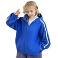 thumbnail image 1 of LZHGirlshop Zip up Hoodie Kids Hooded Sweatshirts for Boys Girls Toddlers Hooded Full Zipper with Pocket Jacket Shirt,Blue,3-4T, 1 of 7