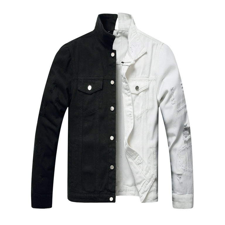 White denim jacket male clearance
